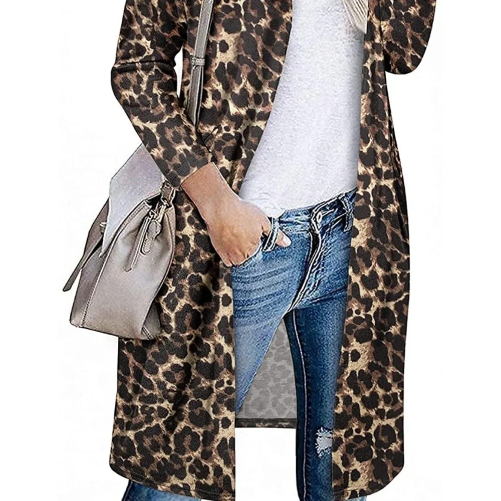 New. Never worn. Cardigan sweater. Leopard print - Picture 1 of 4